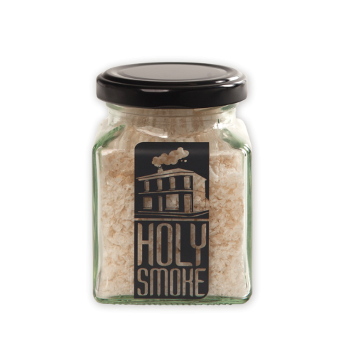 Salt slow manuka cold smoked flakey in a jar Salt slow manuka cold smoked flakey in a jar